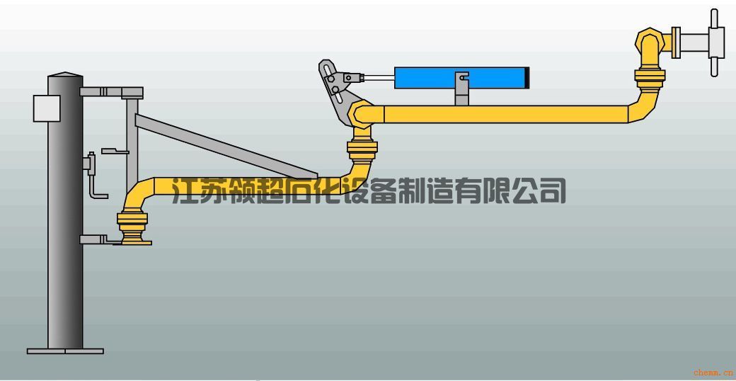 新疆輪臺客戶定制采購的AL2503底部裝卸鶴管，已發往使用現場(1)