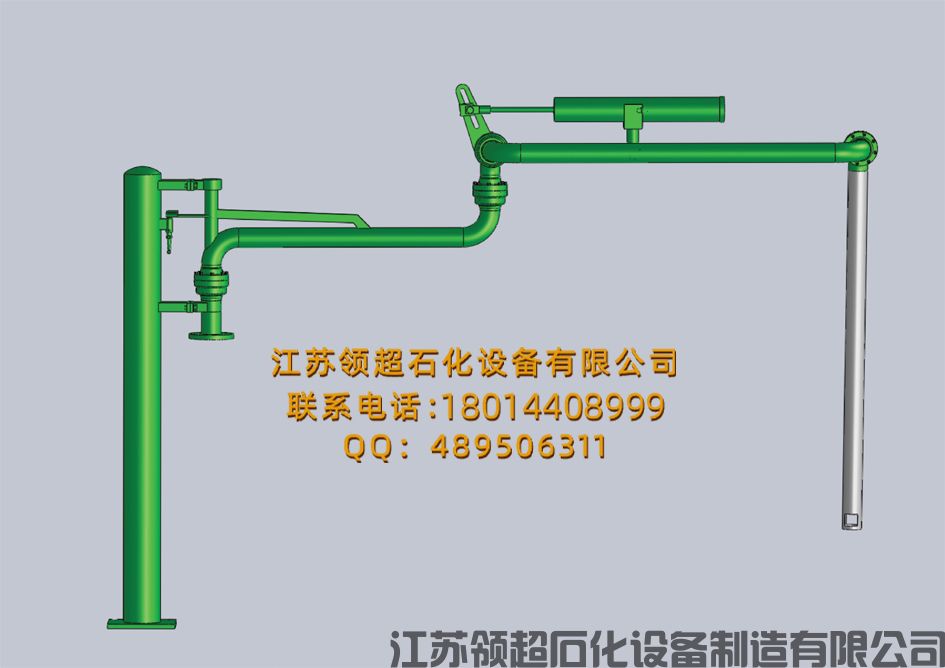 遼寧開(kāi)源客戶定制采購(gòu)的AL1403型汽車(chē)頂部裝卸臂（裝油鶴管）已通過(guò)物流發(fā)往使用現(xiàn)場(chǎng)(1)